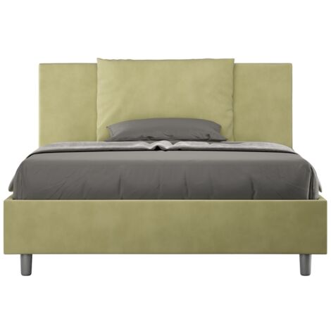 Letto Matrimoniale Francese 140x200 cm Senza Rete Antea Tè Verde (1/5)