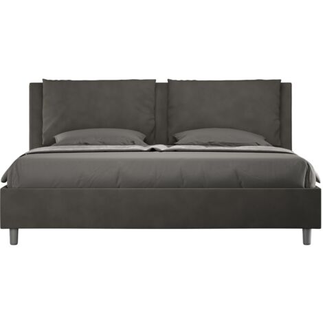 Letto Matrimoniale Extra Large 200x200 cm Senza Rete Antea Grigio (1/5)