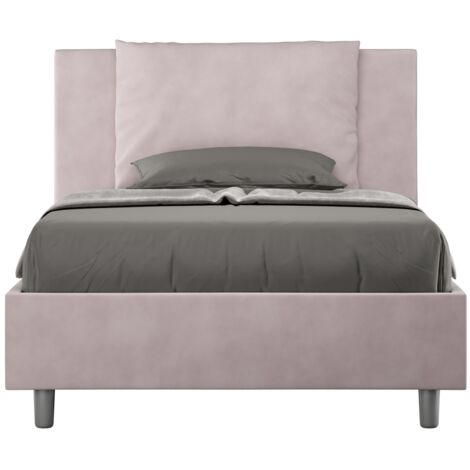 Letto 1 Piazza e Mezzo 120x210 cm con Rete e Contenitore Antea Glicine (1/5)