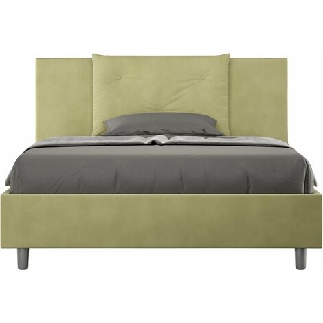 Letto Matrimoniale Francese 140x210 cm con Rete Appia Tè Verde (1/5)