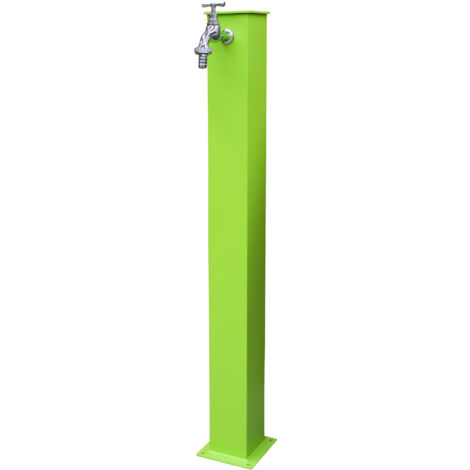 Fontana da Giardino con Rubinetto in Acciaio e Alluminio Manchester Verde Acido