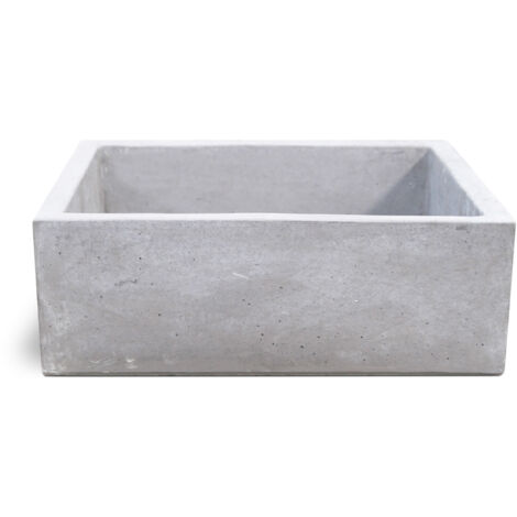 Lavello da Giardino Senza Rubinetto in Cemento Granulato di Marmo Madrid Grigio (1/5)