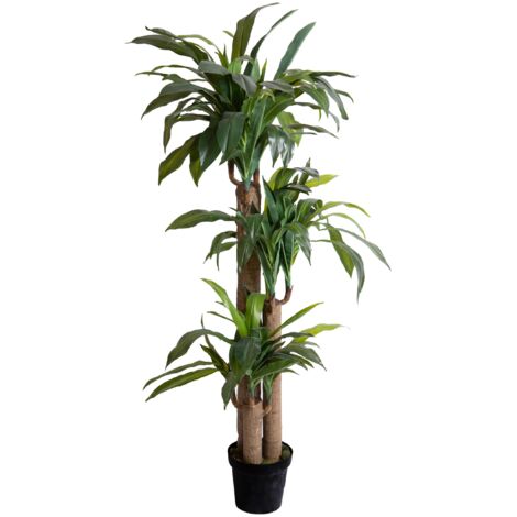 Pianta Artificiale Tronco Della Felicità con Vaso H 150 cm