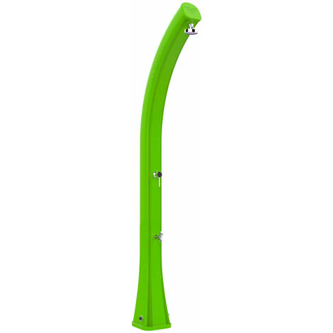 Doccia Solare da Giardino 35L Miscelatore e Lavapiedi Arkema Happy XL Verde chiaro