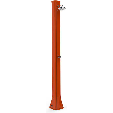 Doccia Solare da Giardino 40L Miscelatore Arkema Big Happy Five Arancio
