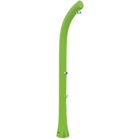 Doccia Solare da Esterno Giardino 30L Miscelatore e Lavapiedi Arkema Jolly Plus Verde Chiaro