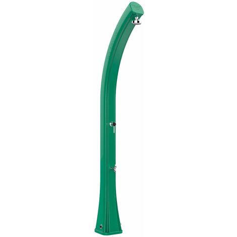 Doccia Solare da Giardino 44L Miscelatore e Lavapiedi Arkema Happy XL Verde scuro