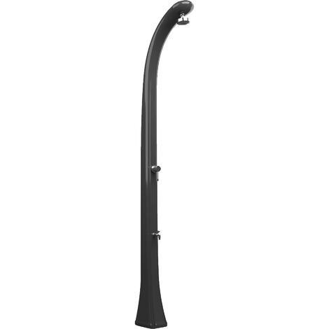 Doccia Solare da Esterno Giardino 20L Miscelatore e Lavapiedi Arkema Happy One Grigio Antracite