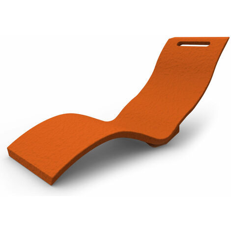 Lettino Chaise Longue da Esterno Giardino Seduta a Terra Arkema Serendipity Arancio (1/5)