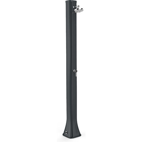 Doccia Solare da Giardino 40L Miscelatore Arkema Big Happy Five Grigio Antracite