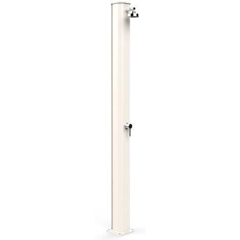Doccia Solare da Giardino 40L Miscelatore Arkema Big Jolly Bianco Crema