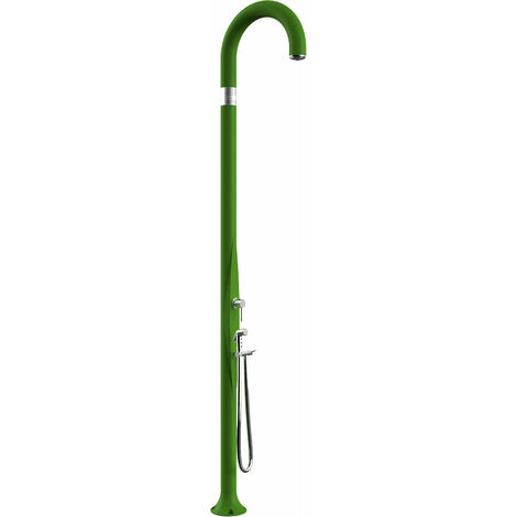 Doccia da Esterno Giardino Miscelatore e Doccetta Mobile Arkema Funny Yin Verde Chiaro