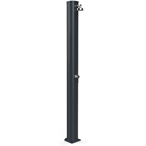 Doccia Solare da Giardino 40L Miscelatore Arkema Big Jolly Grigio Antracite (1/5)