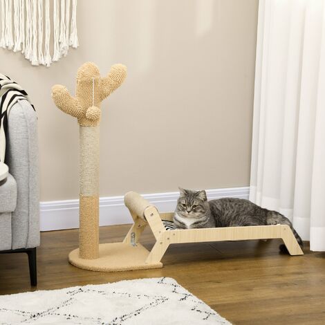 Tiragraffi Per Gatti Arquiel - Albero In Sisal Con Giochi, 65 Cm - Foto 2