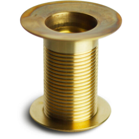 Piletta per Fontana da Giardino da 1" in Ottone Lucido con Tappo