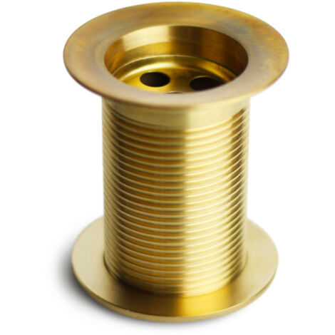 Piletta per Fontana da Giardino da 1"1/4 in Ottone Lucido con Tappo