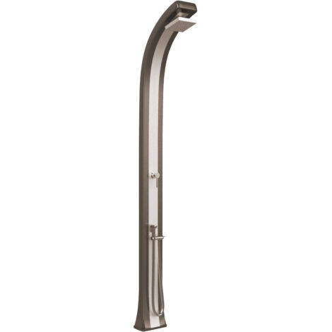Doccia da Giardino Miscelatore e Doccetta Arkema Spring Plus Fascia Inox Dove Grey (1/5)