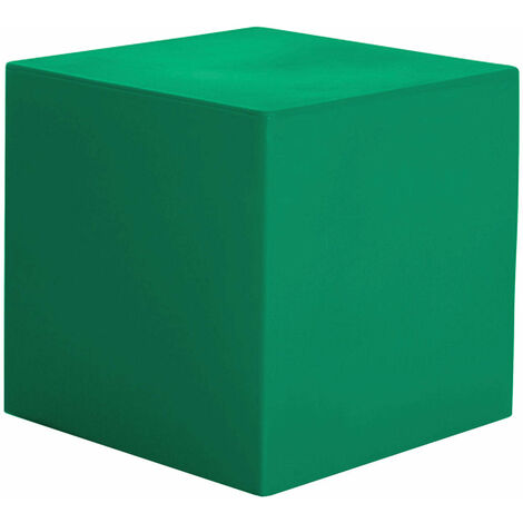 Pouf da Giardino 50x50 cm in Resina Arkema Iris Pouf Verde Scuro