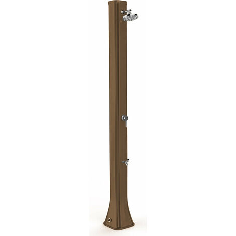 Doccia Solare da Giardino 40L Miscelatore e Lavapiedi Arkema Big Happy Five Dove Grey