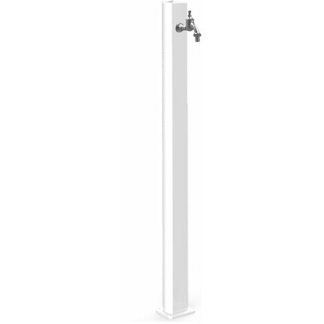 Fontana da Esterno con Rubinetto Portagomma Arkema Quick Bianco Lucido (1/2)