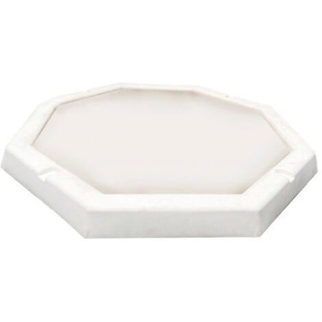 Piatto Doccia Ottagonale da Esterno Giardino 80 cm Arkema Bianco (1/4)