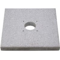 Base Portaciottolo Belfer 40x40cm - Per Fontane Da Giardino, Metallo E Cemento - Foto 4