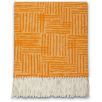 Plaid Misto Cotone 130x170 cm Effetto Cashmere 230 gr/mq Cober Orient Grano