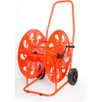 Carrello Avvolgitubo Manuale 140 mt in Acciaio Agrati Rosso