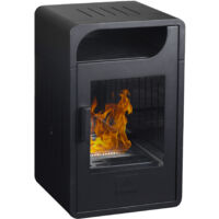 Stufa a Bioetanolo da Interno 65x40x38 cm 2,5kW Fiammetta Junior Statica Nera