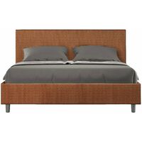 Letto Matrimoniale 160x200 cm Senza Rete Adele Labirinto 04 Arancione