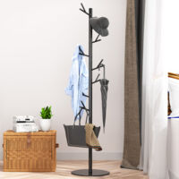 HOMCOM Appendiabiti Da Terra Salvaspazio, Attaccapanni Da Terra, Attaccapanni Da - Foto 4