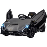 Macchina Elettrica per Bambini Licenza Ufficiale Lamborghini Sian 12V con Telecomando Nero