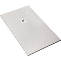 Piatto Doccia in Pietra 75x100 cm Bonussi Ardesia Everest Bianco