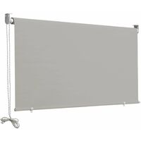 Tenda da Sole a Caduta 2,5x2m in Poliestere Grigio Cenere