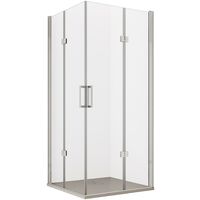 Box Doccia Angolare 70x90 cm 2 Ante Scorrevoli a Libro in Cristallo Trasparente 6mm H195 Bonussi Lena