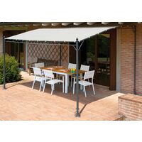 Pergola da Giardino in Ferro 4X3m Vorghini Chains Sabbia