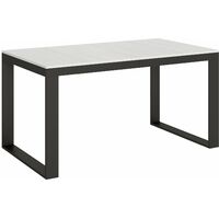 Tavolo Allungabile 160-420x90x77 cm Tecno Evolution Bianco Frassino