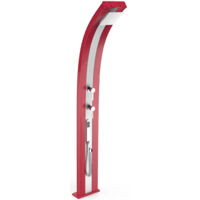 Doccia da Esterno Giardino Miscelatore e Doccetta Mobile Arkema Dada Fascia Inox Cherry