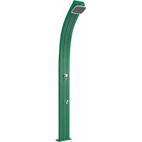 Doccia Solare da Esterno Giardino 30L Miscelatore e Lavapiedi Arkema Spring Verde