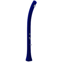 Doccia Solare da Giardino 28L Miscelatore Temporizzato e Lavapiedi Arkema Happy Beach Blu