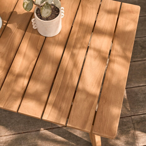 UKIYO Tables basses de jardin rectangulaire en teck By TRIBÙ | design