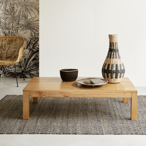 Table basse en mindi massif 140 cm (1/4)