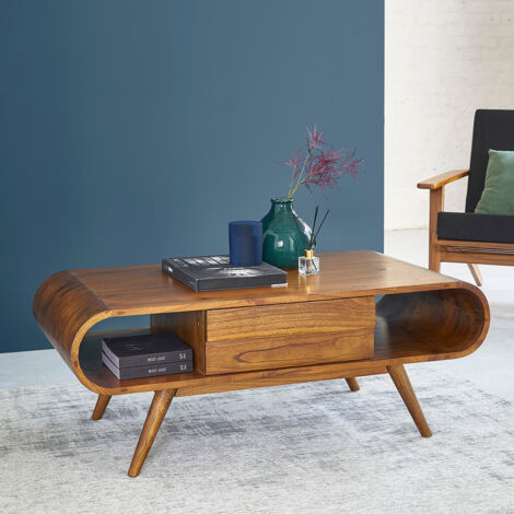 Table basse en mindi massif 120 cm (1/4)