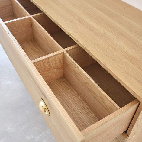 Meuble de salle de bain en bois de chêne 120 cm