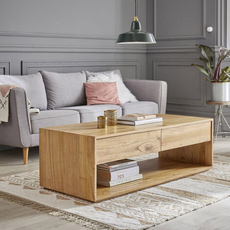 Table basse en mindi massif 140 cm (1/5)