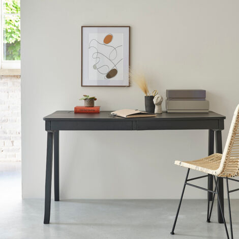 Bureau en manguier massif 130 cm (1/5)