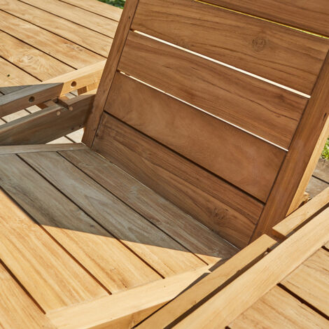 Table de jardin en teck recyclé massif 8/10 places