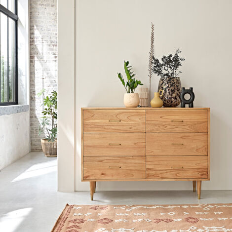 Commode en mindi massif 130 cm (1/5)