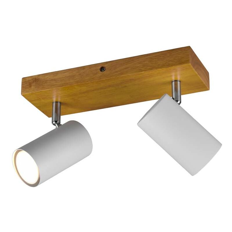Trio Leuchten 802400104 Marley Base Spot, Ottone Anticato, L 12 Cm