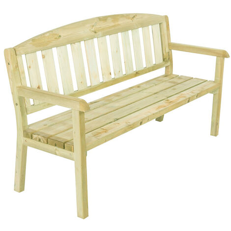 Delia - Banc de jardin en pin imprégné (1/5)